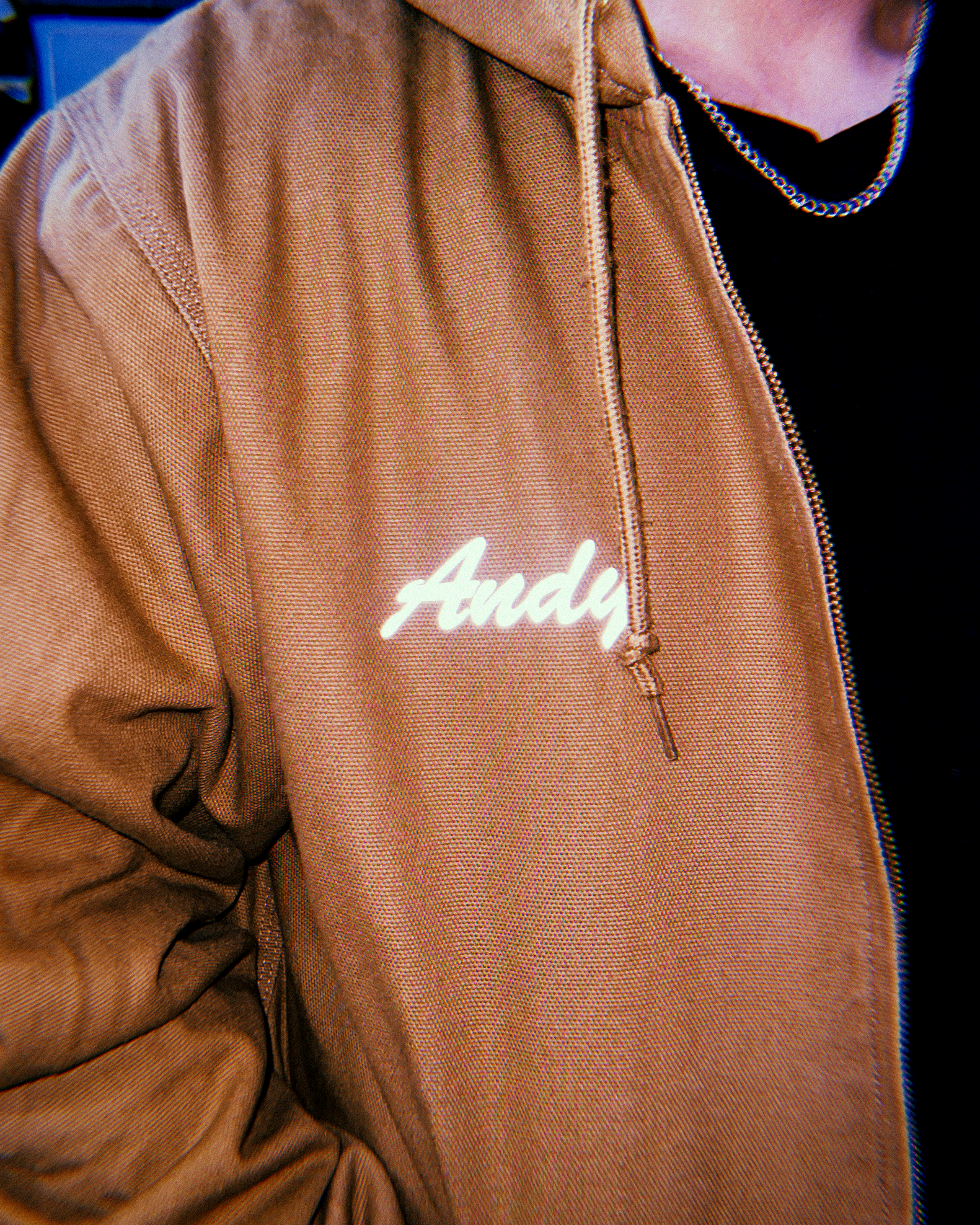 80s Retro Canvas Work Wear Jacket