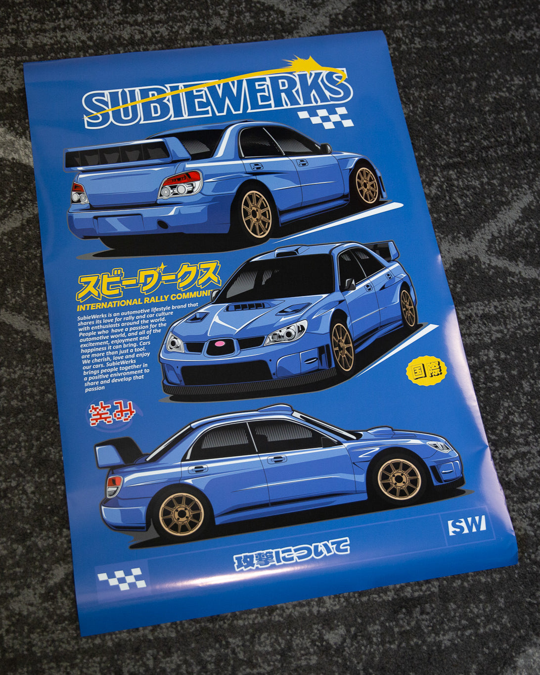 SubieWerks Rally Team Poster