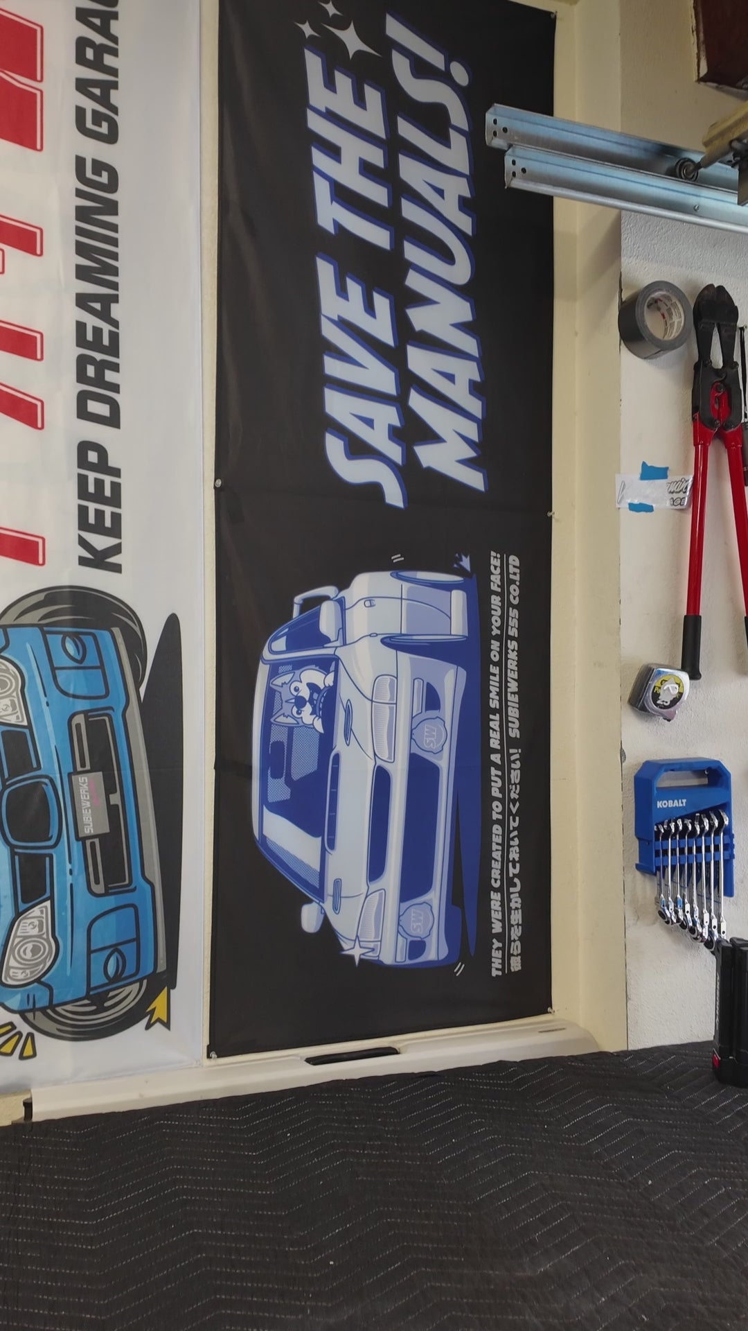 SAVE THE MANUALS NOBORI FLAG – SUBIEWERKS & KEEP DREAMING GARAGE